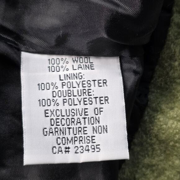 Icelandic Design Womens Wool Vest Embroidered Green Button Up Size S - Picture 13 of 14